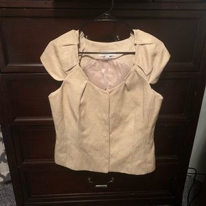 Dressy soft tweed material blouse